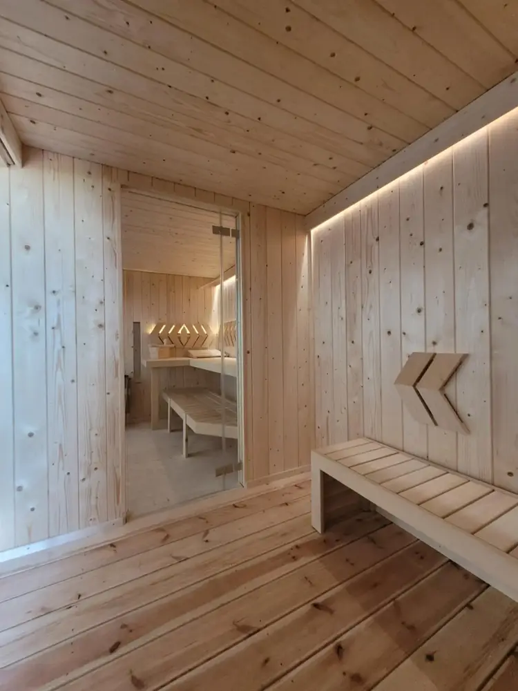 Mini sauna wnętrze