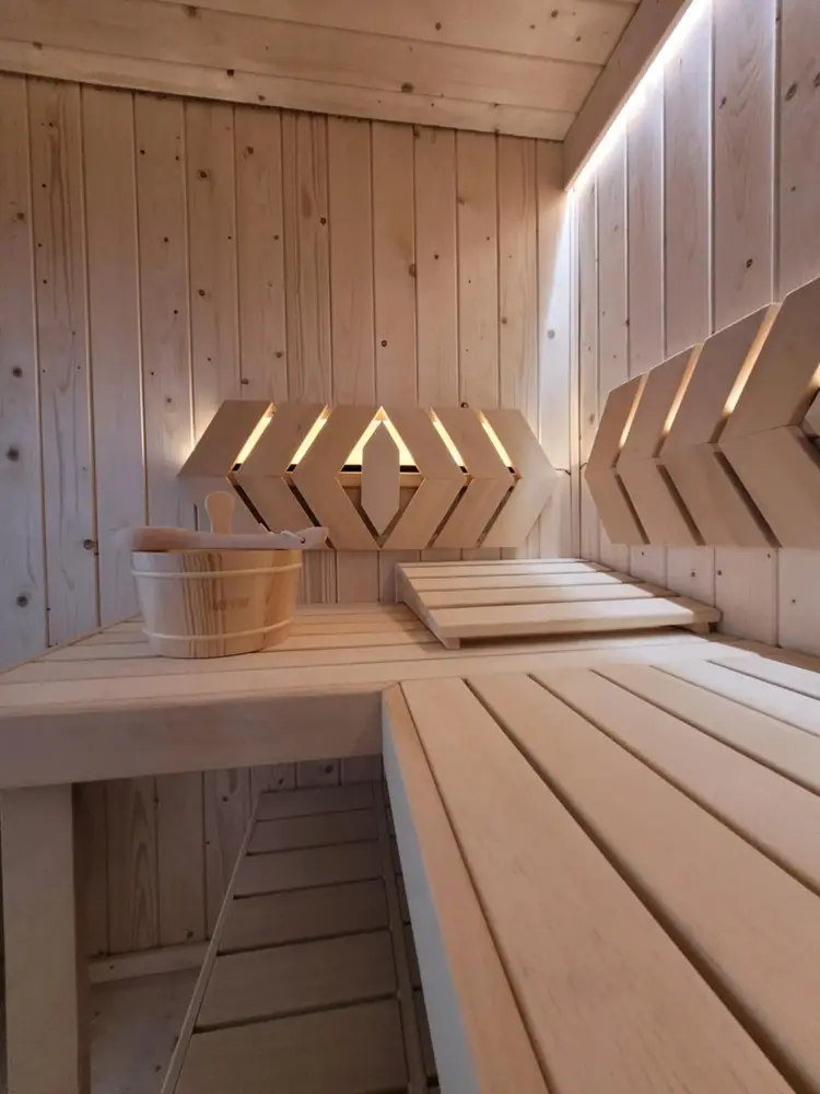 Mini sauna wnętrze