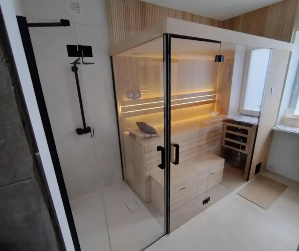 Mini sauna wnętrze